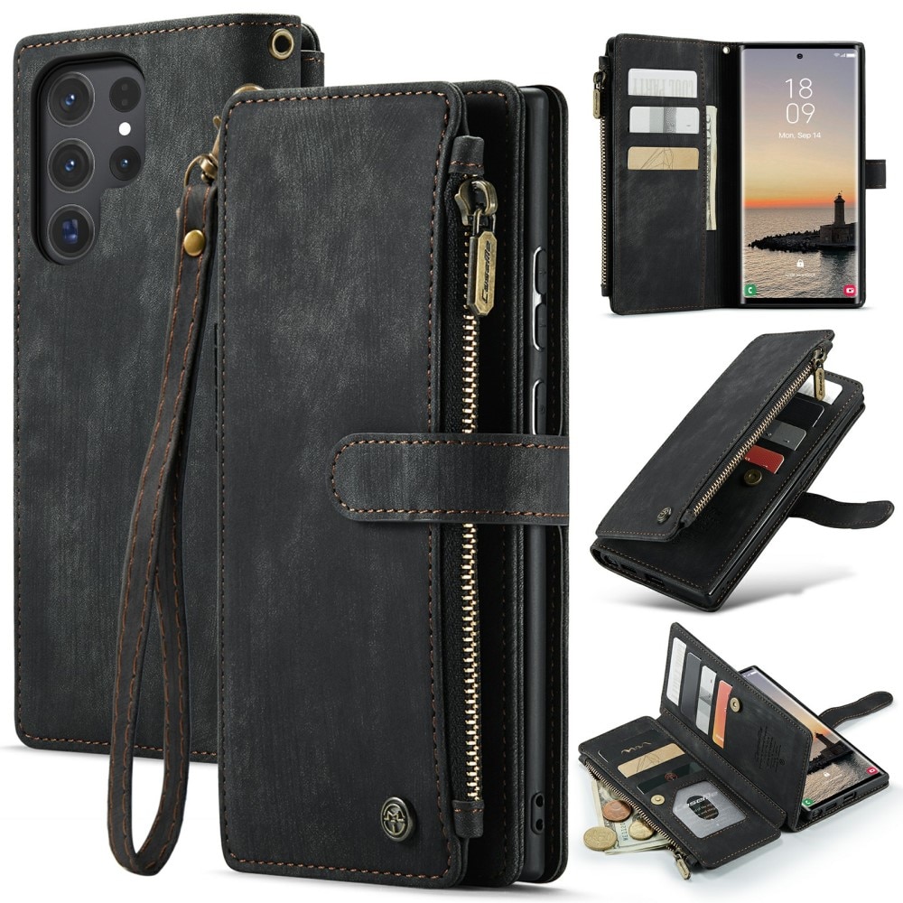 Cartera Zipper Samsung Galaxy S24 Ultra Negro