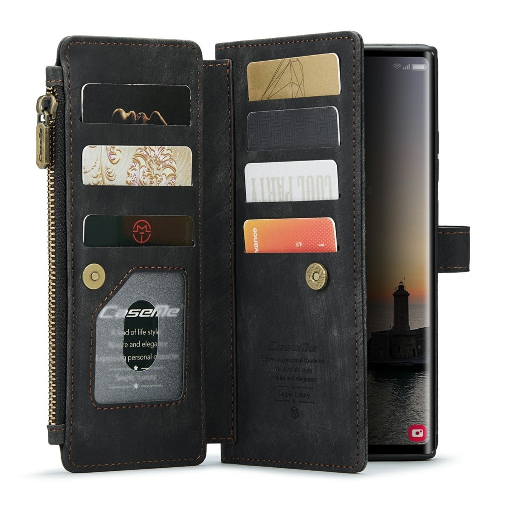 Cartera Zipper Samsung Galaxy S24 Ultra Negro