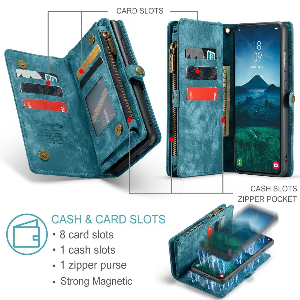Cartera Multi-Slot Samsung Galaxy S24 azul