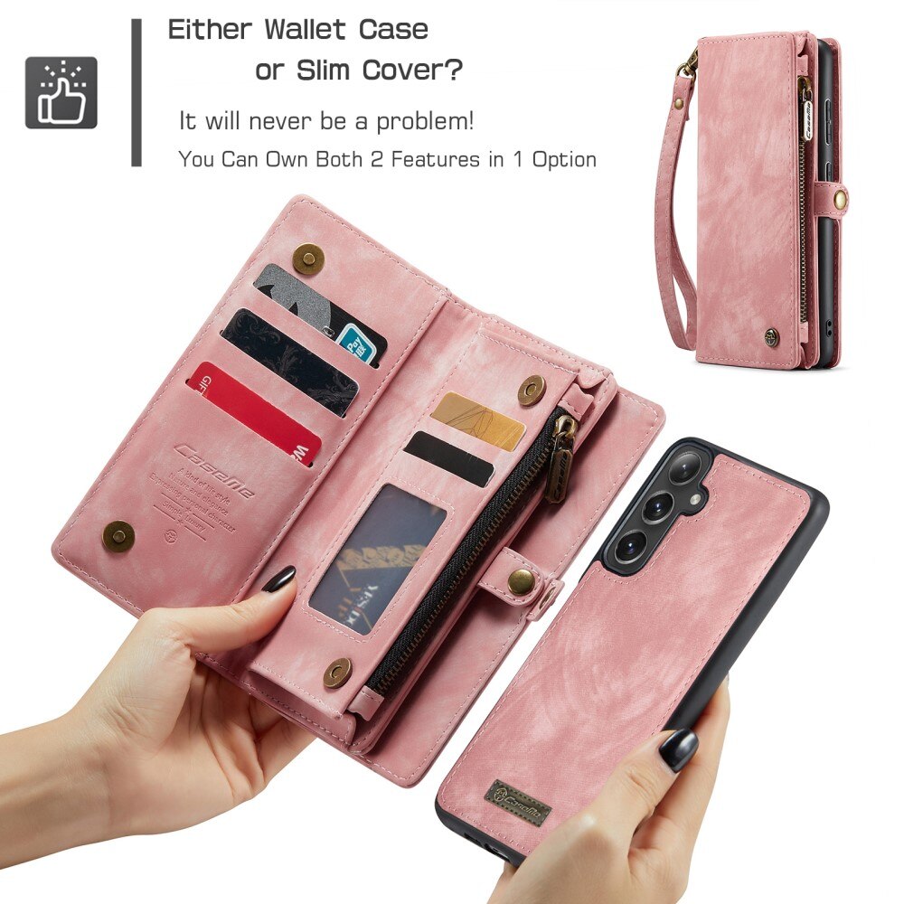 Cartera Multi-Slot Samsung Galaxy S24 Plus Rosa