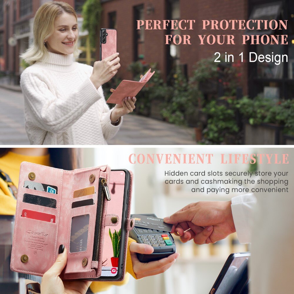 Cartera Multi-Slot Samsung Galaxy S24 Plus Rosa
