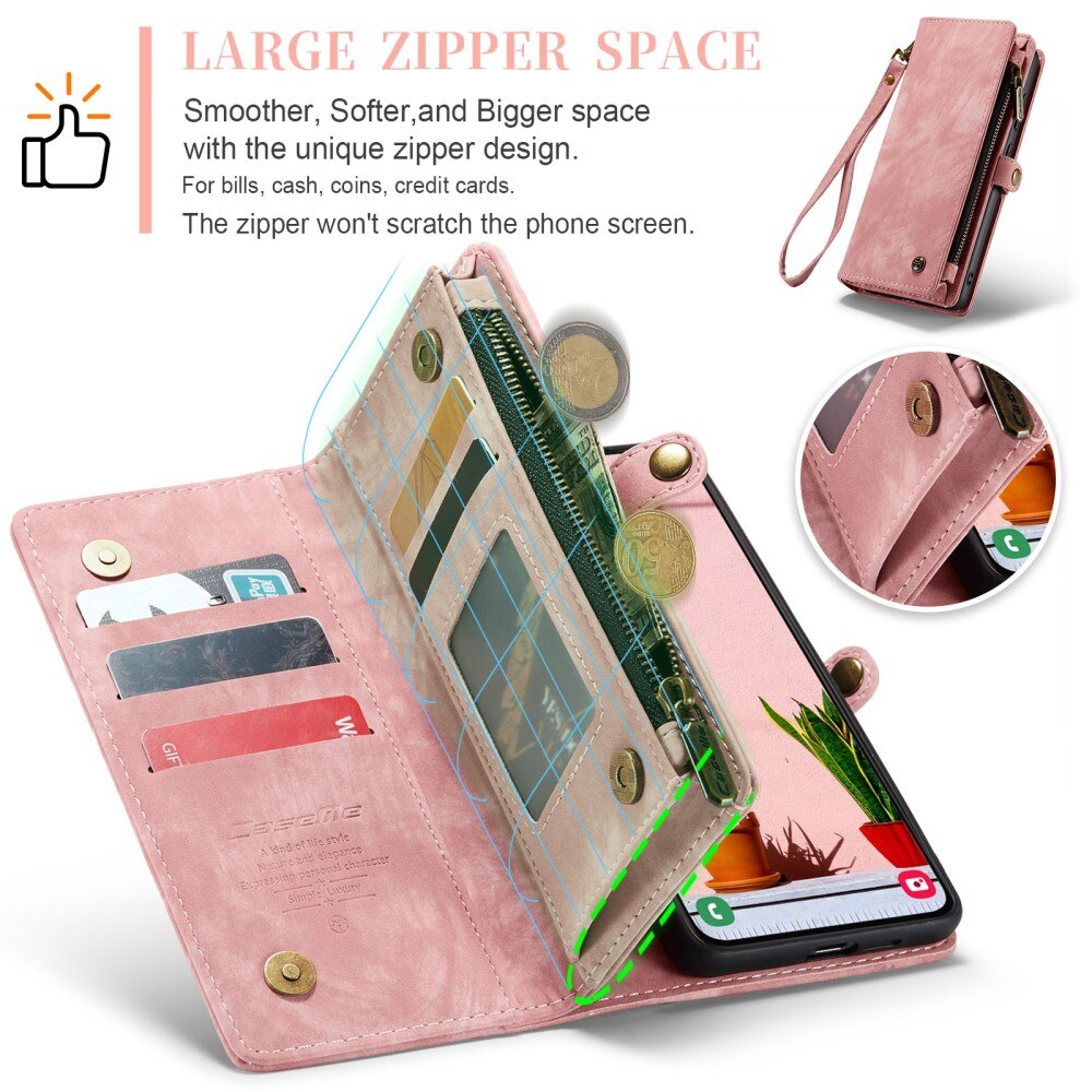 Cartera Multi-Slot Samsung Galaxy S24 Plus Rosa