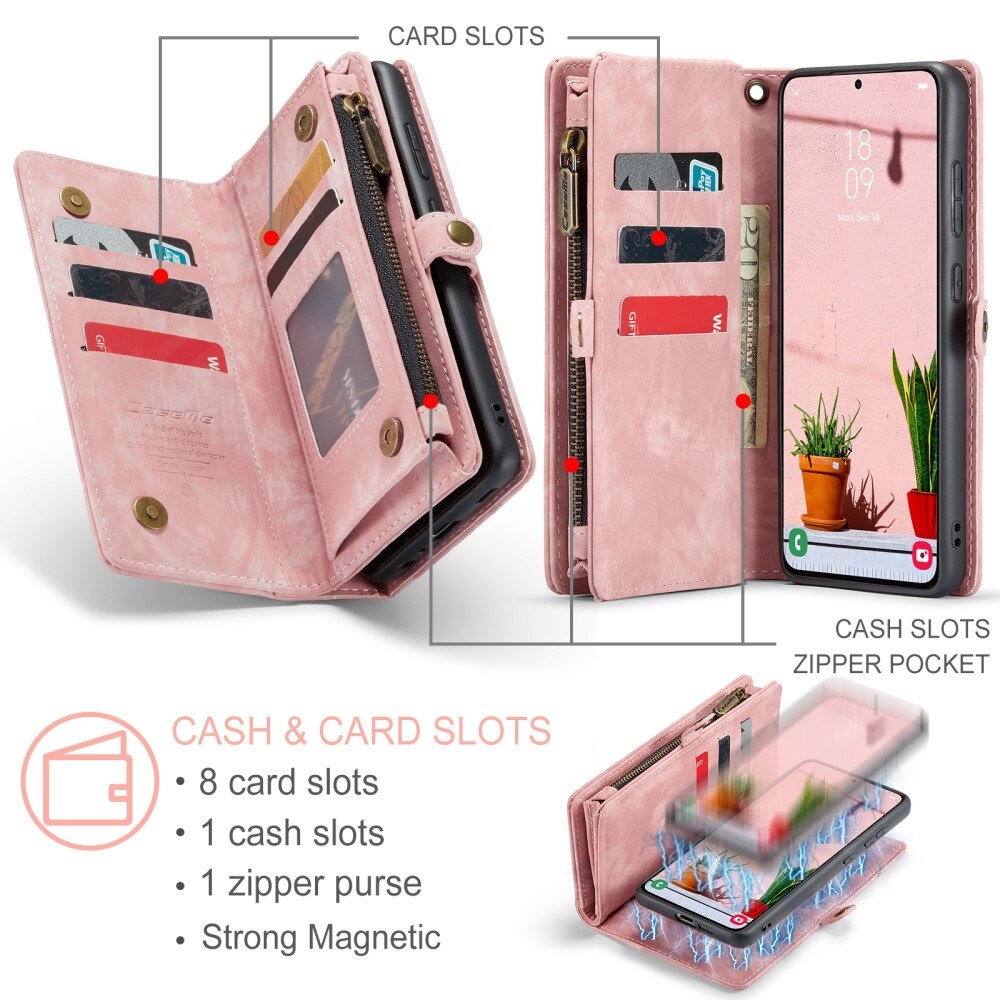 Cartera Multi-Slot Samsung Galaxy S24 Plus Rosa