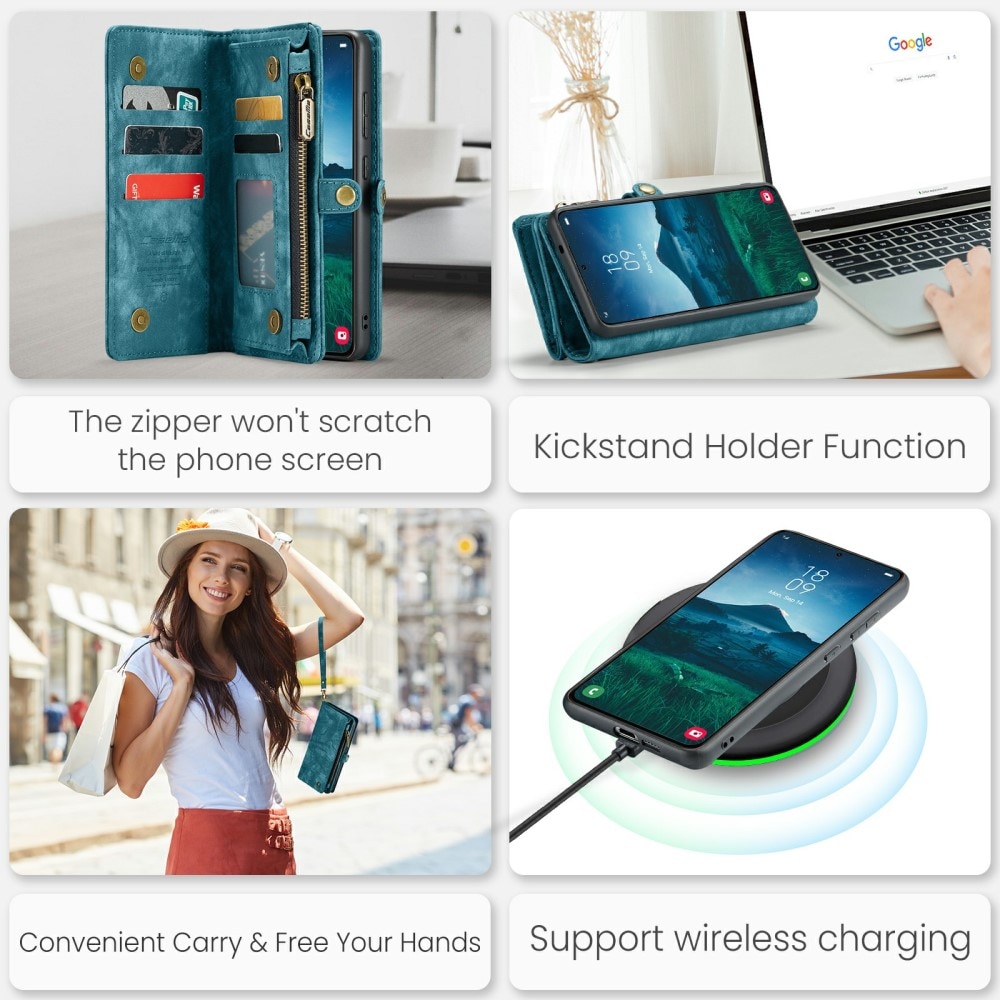 Cartera Multi-Slot Samsung Galaxy S24 Plus Azul