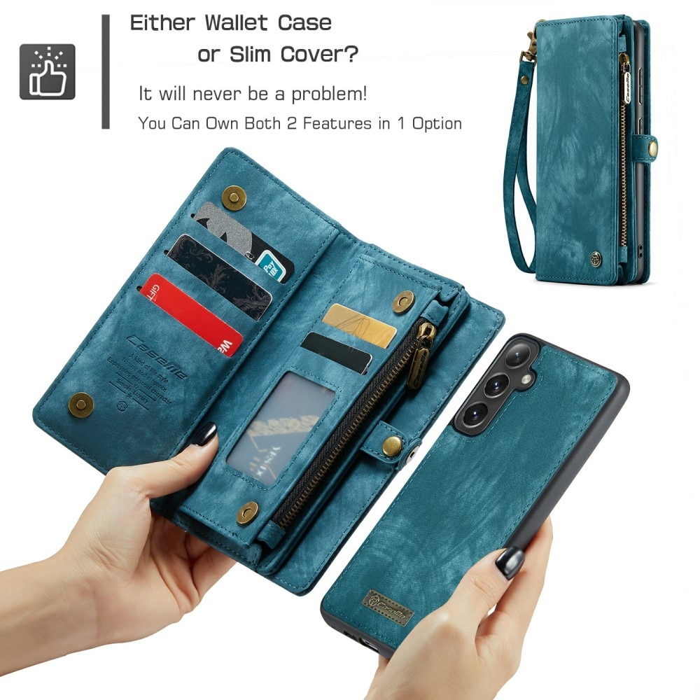 Cartera Multi-Slot Samsung Galaxy S24 Plus Azul