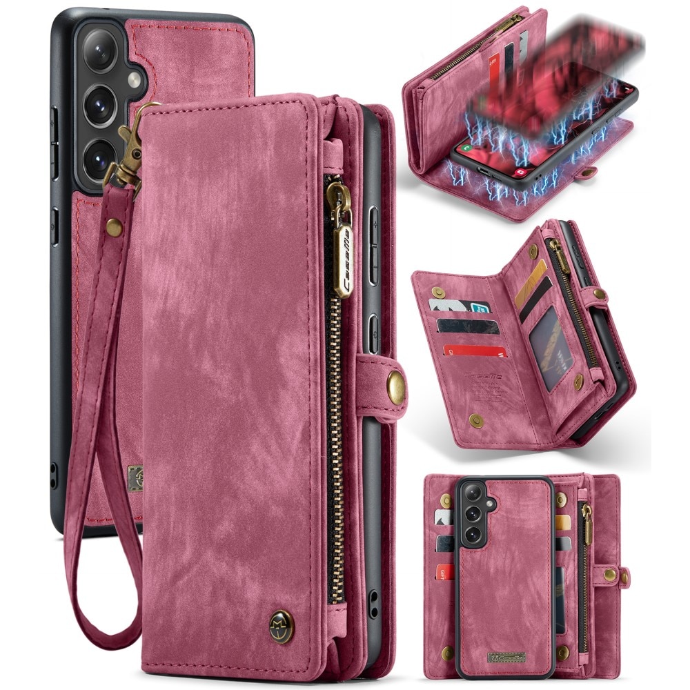 Cartera Multi-Slot Samsung Galaxy S24 Plus Rojo
