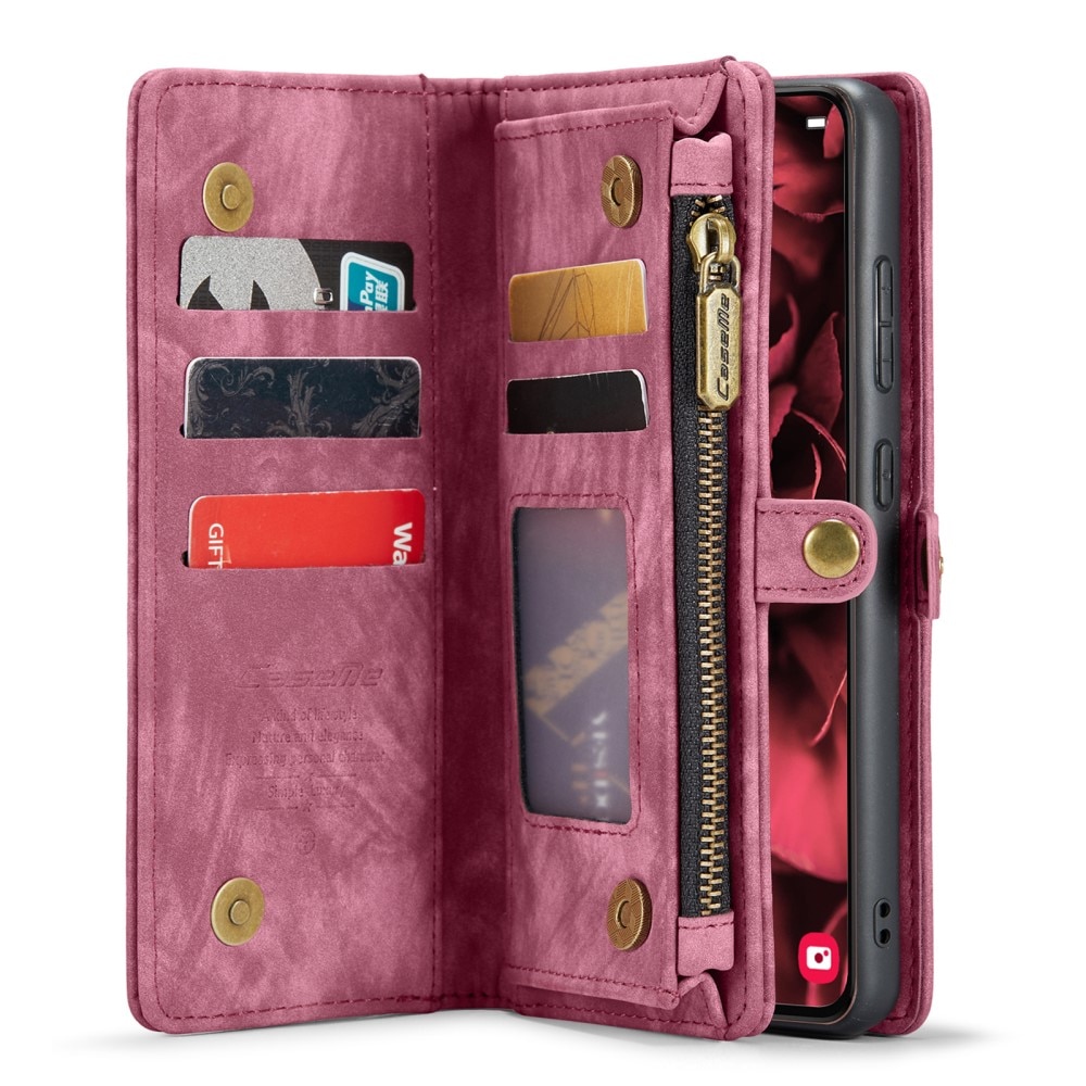 Cartera Multi-Slot Samsung Galaxy S24 Plus Rojo