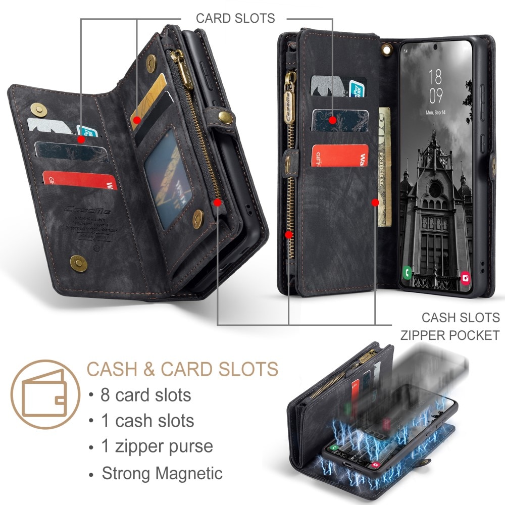 Cartera Multi-Slot Samsung Galaxy S24 Plus Gris