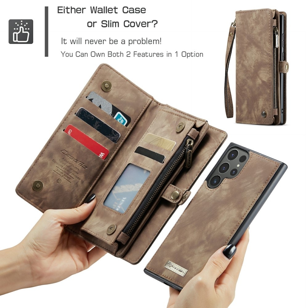 Cartera Multi-Slot Samsung Galaxy S24 Ultra Marrón