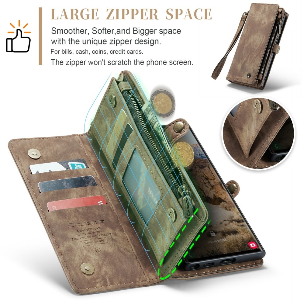 Cartera Multi-Slot Samsung Galaxy S24 Ultra Marrón