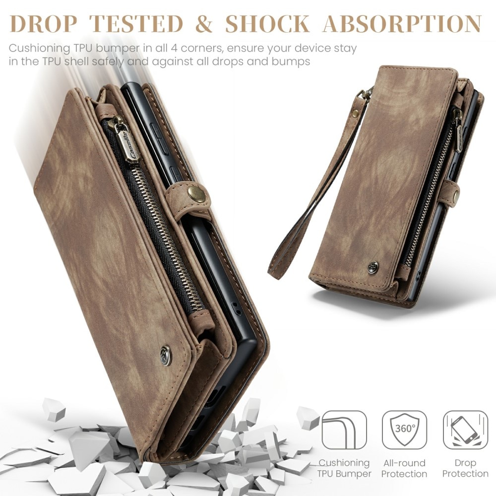 Cartera Multi-Slot Samsung Galaxy S24 Ultra Marrón