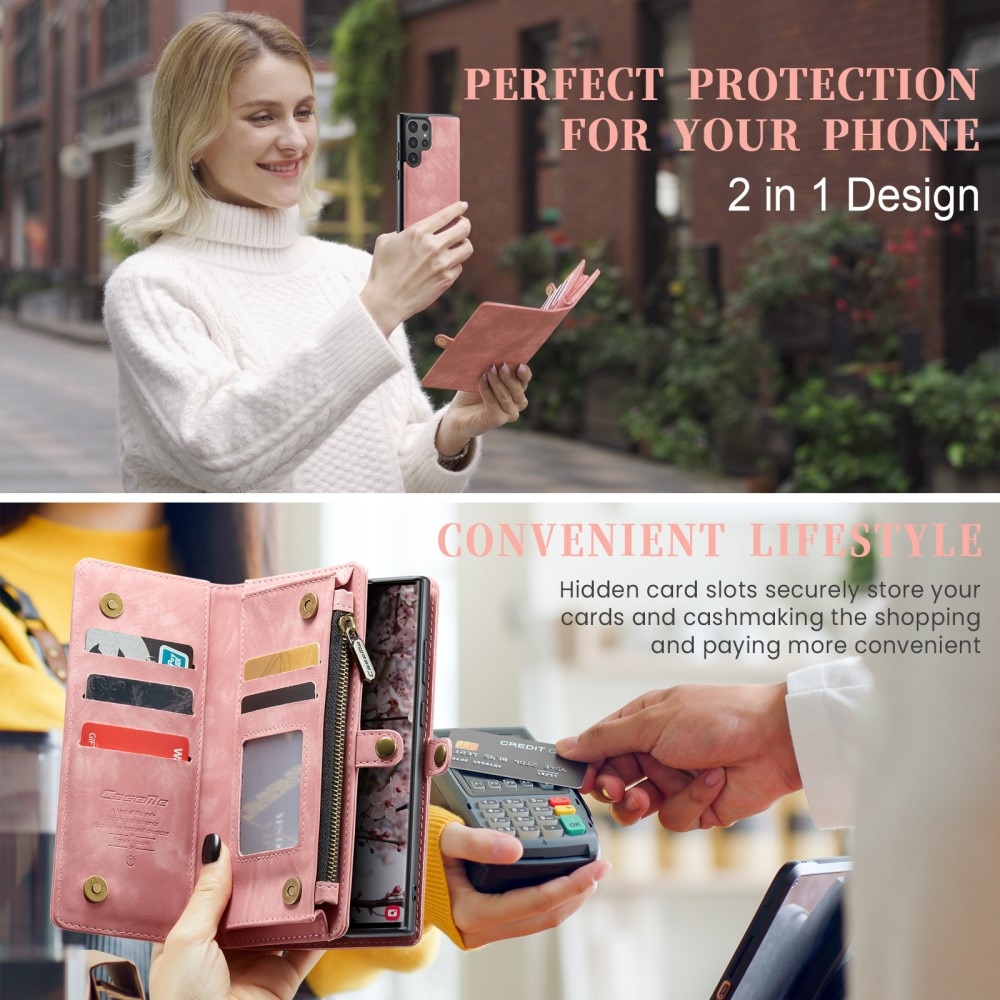 Cartera Multi-Slot Samsung Galaxy S24 Ultra Rosa