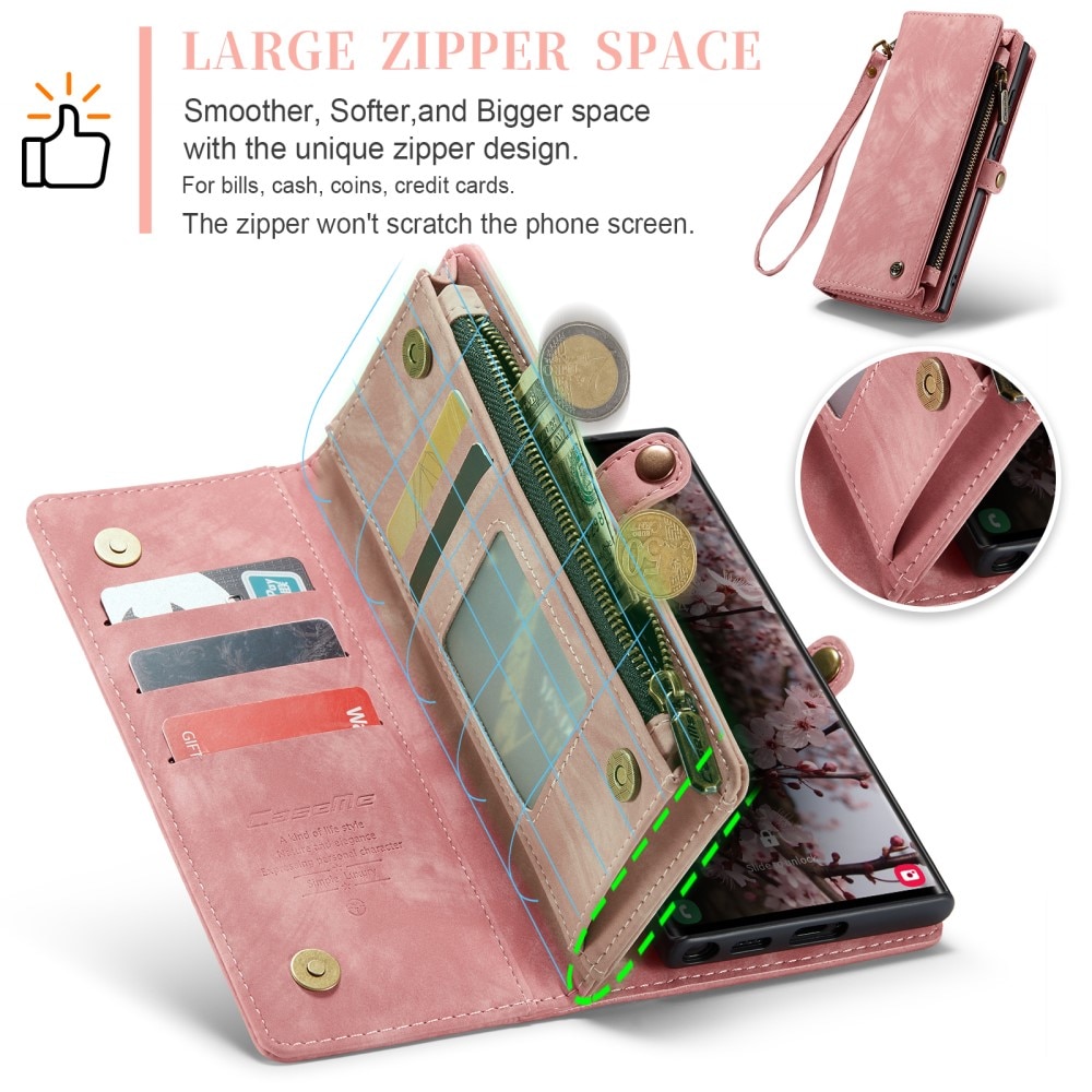 Cartera Multi-Slot Samsung Galaxy S24 Ultra rosado