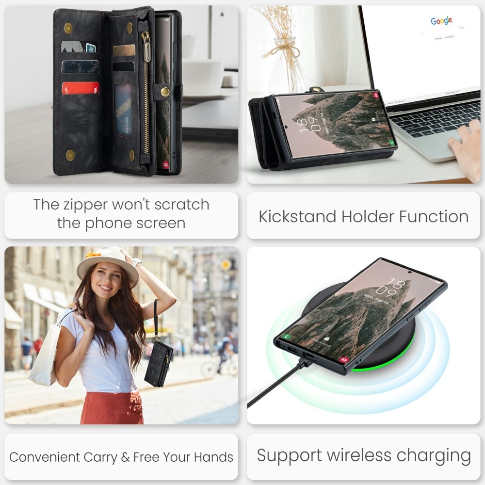 Cartera Multi-Slot Samsung Galaxy S24 Ultra Gris