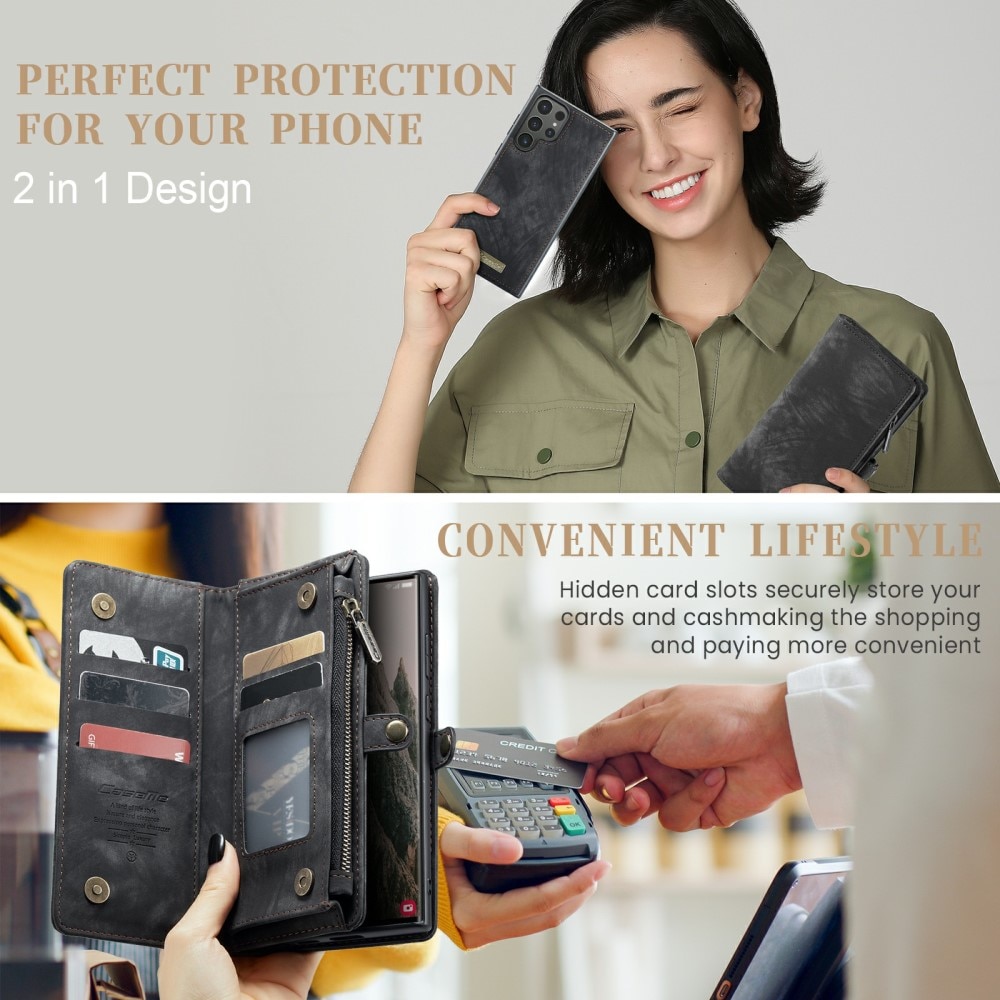 Cartera Multi-Slot Samsung Galaxy S24 Ultra Gris