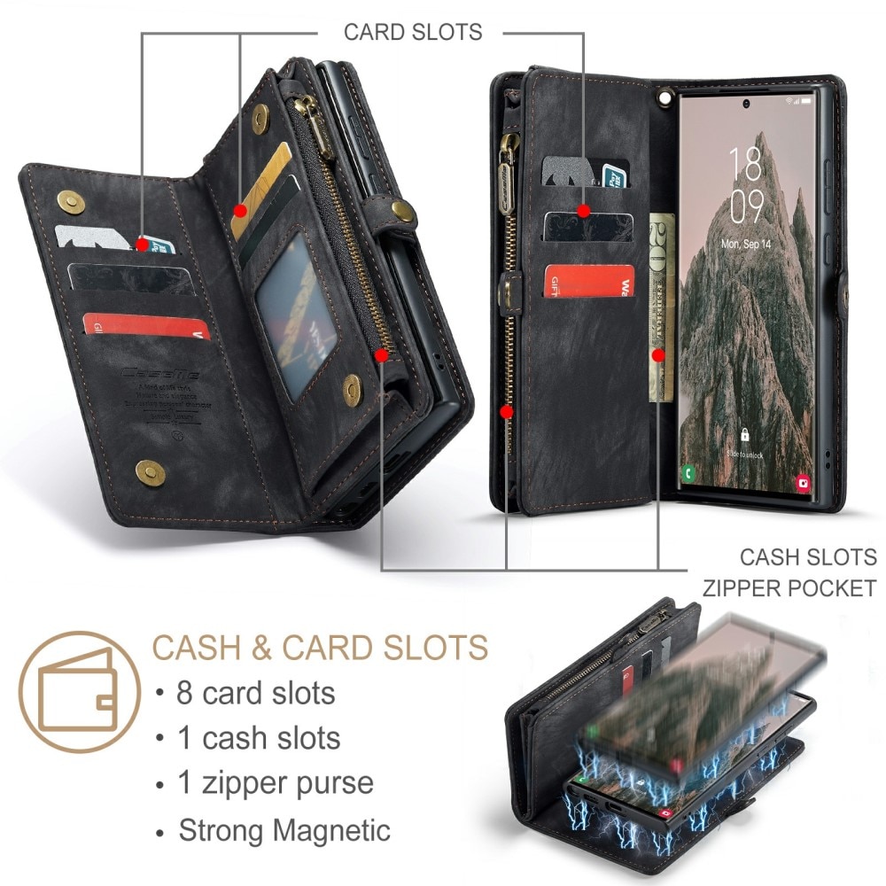 Cartera Multi-Slot Samsung Galaxy S24 Ultra Gris