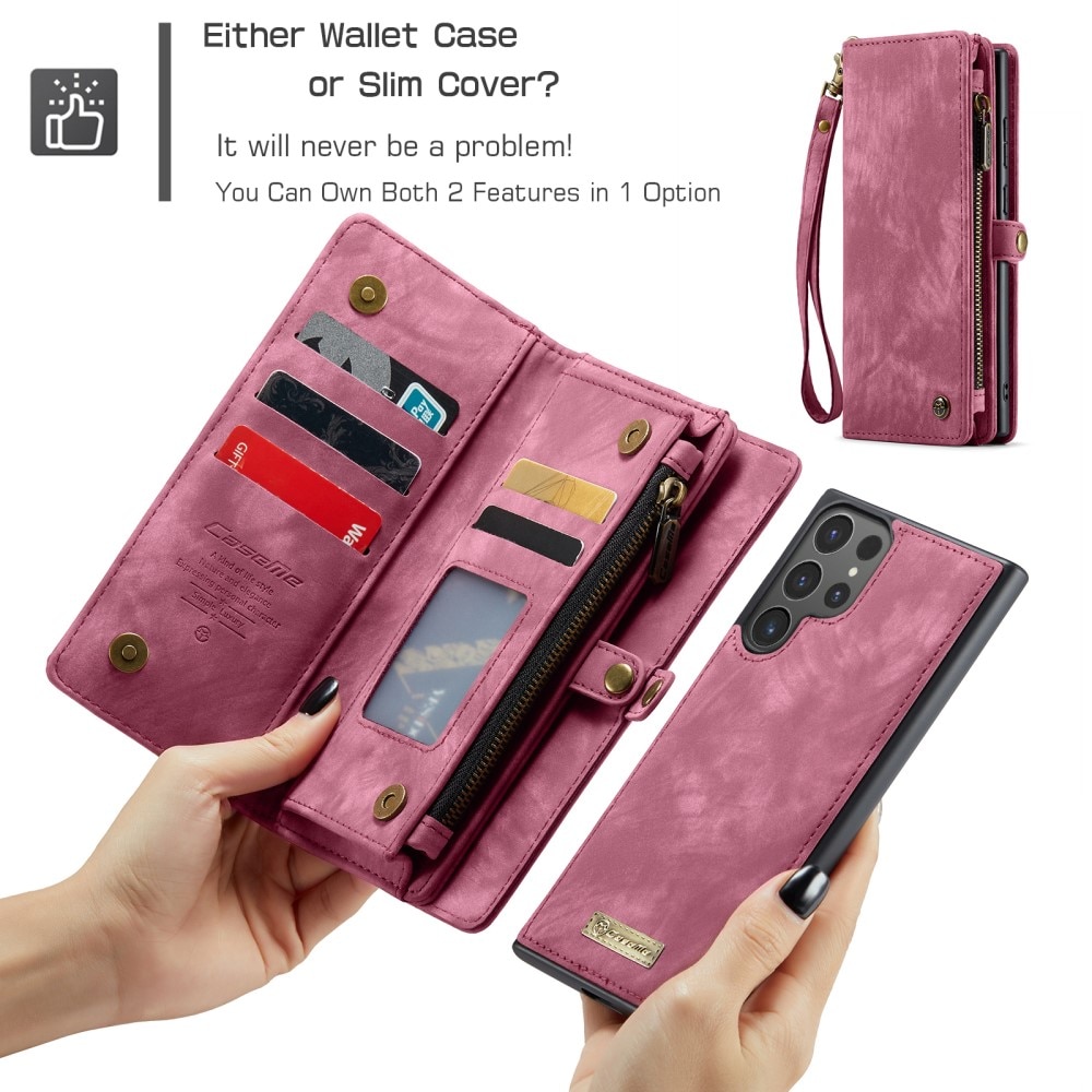 Cartera Multi-Slot Samsung Galaxy S24 Ultra Rojo