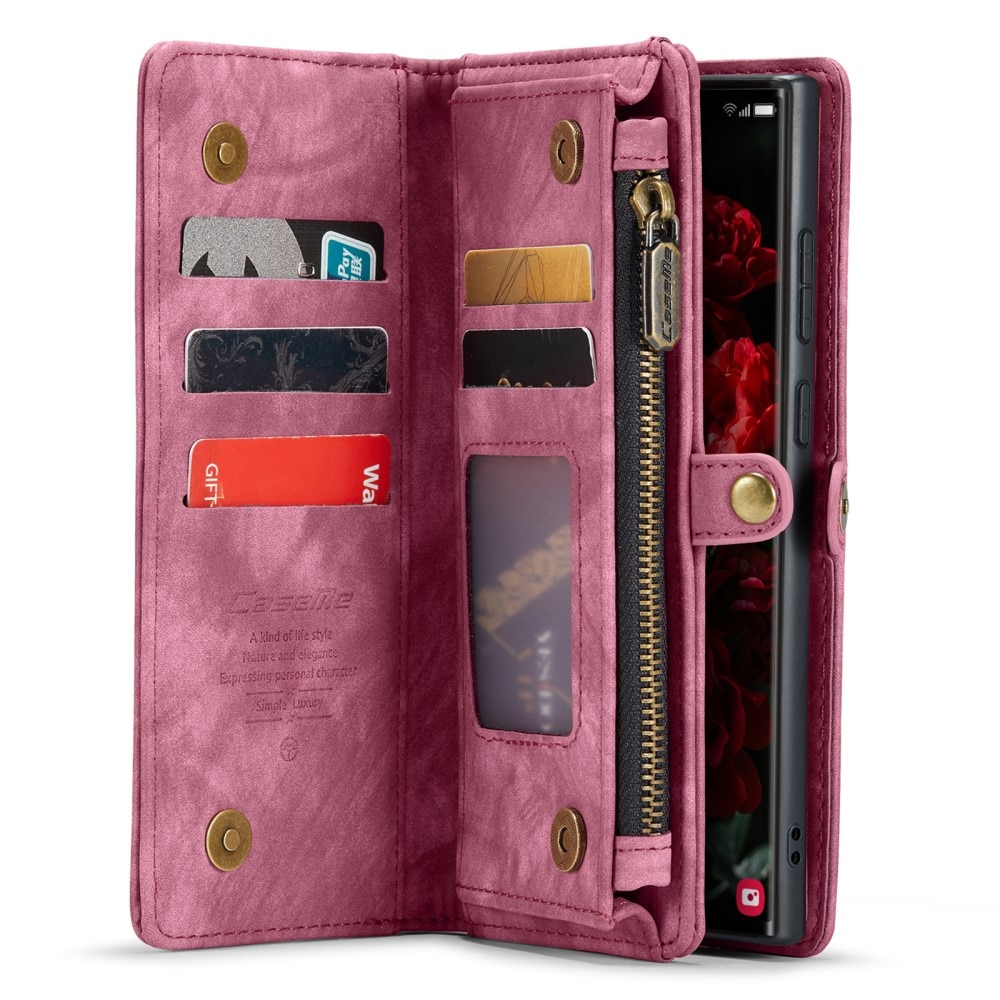 Cartera Multi-Slot Samsung Galaxy S24 Ultra Rojo