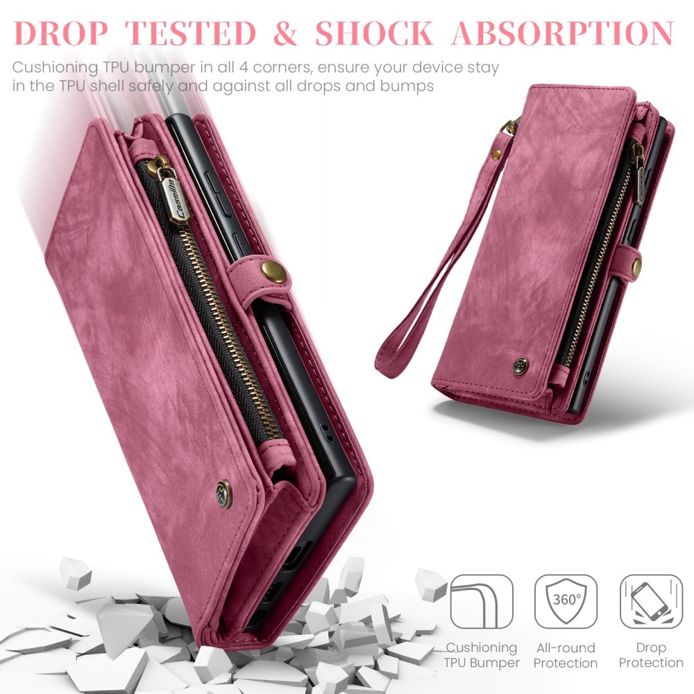 Cartera Multi-Slot Samsung Galaxy S24 Ultra Rojo