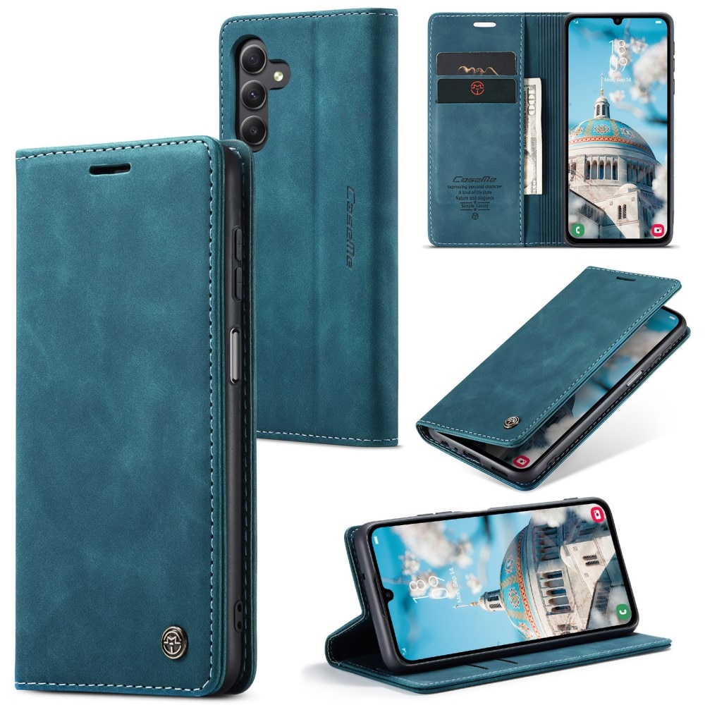 Funda delgada con solapa Samsung Galaxy A15 azul