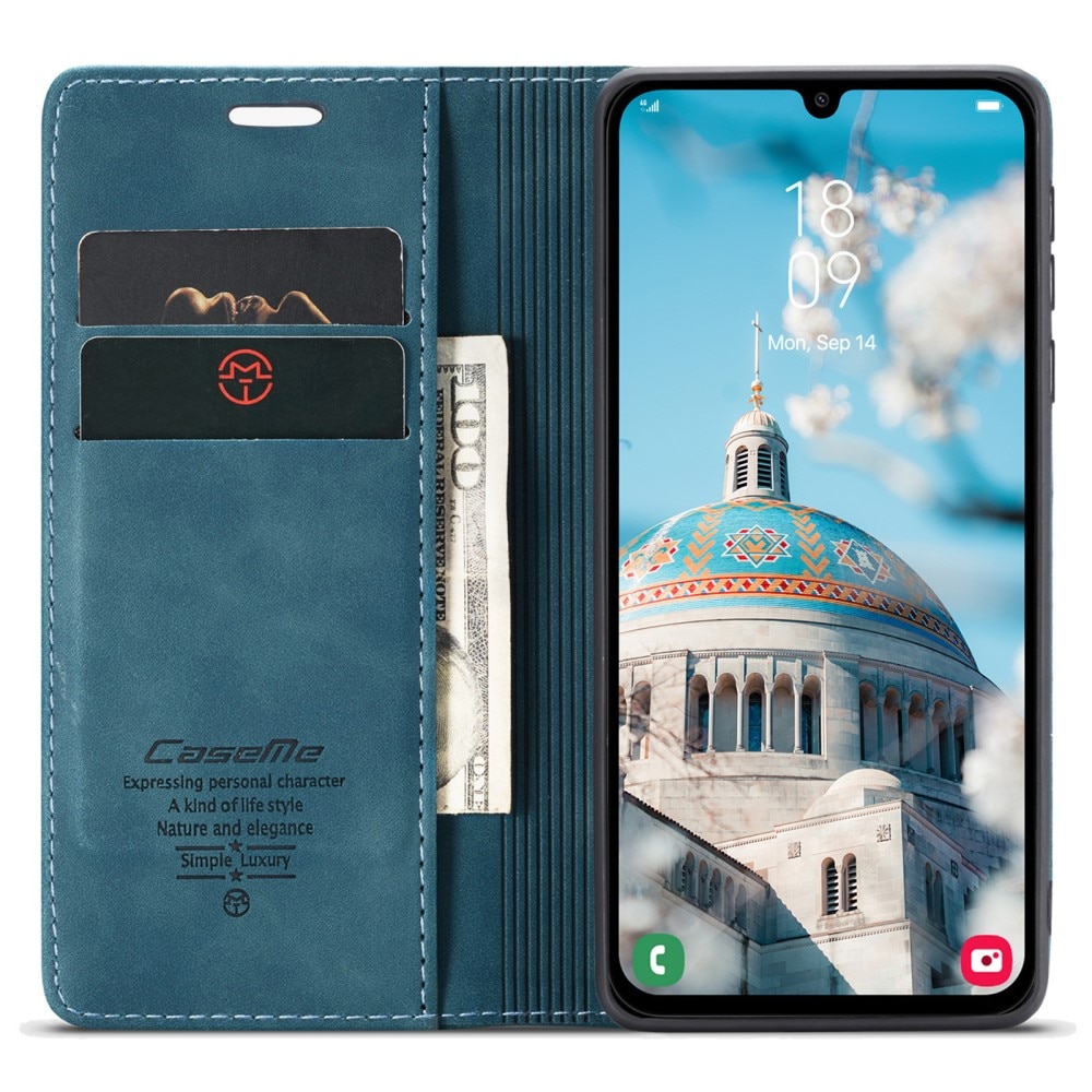 Funda delgada con solapa Samsung Galaxy A15 azul