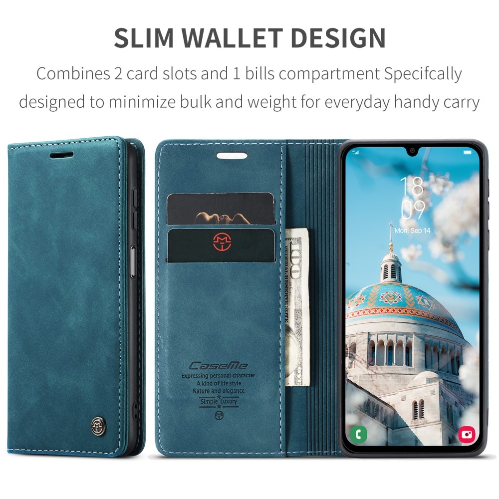 Funda delgada con solapa Samsung Galaxy A15 Azul