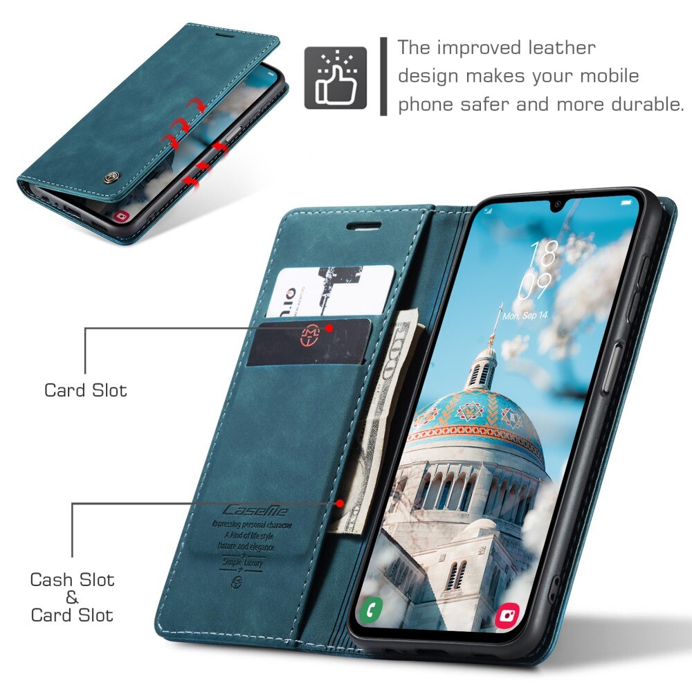 Funda delgada con solapa Samsung Galaxy A15 Azul