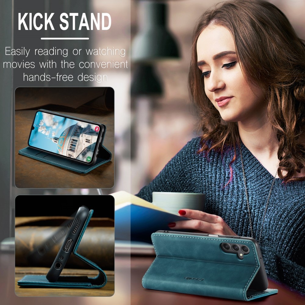 Funda delgada con solapa Samsung Galaxy A15 Azul
