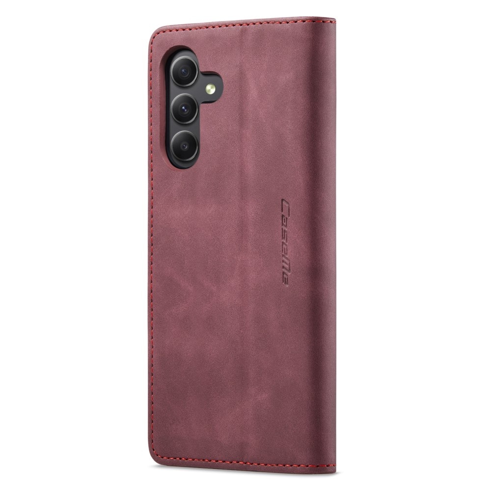 Funda delgada con solapa Samsung Galaxy A15 Rojo