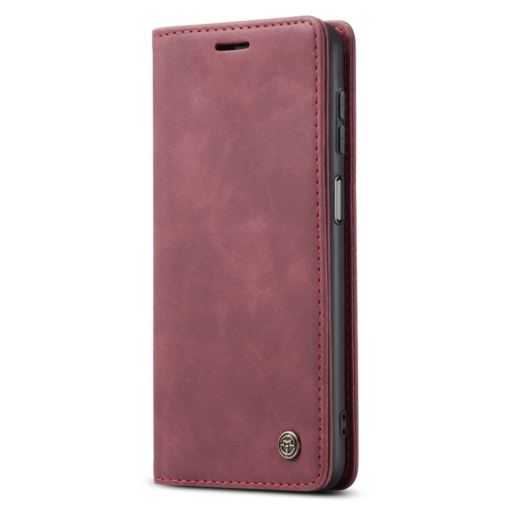 Funda delgada con solapa Samsung Galaxy A15 Rojo