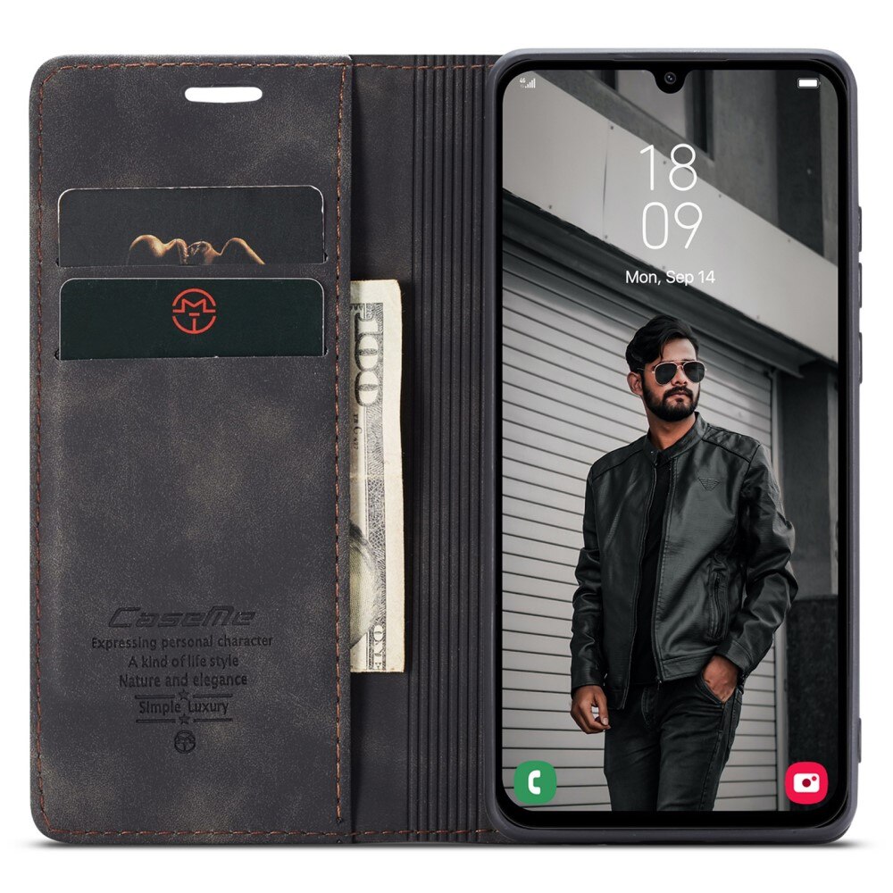 Funda delgada con solapa Samsung Galaxy A15 Negro