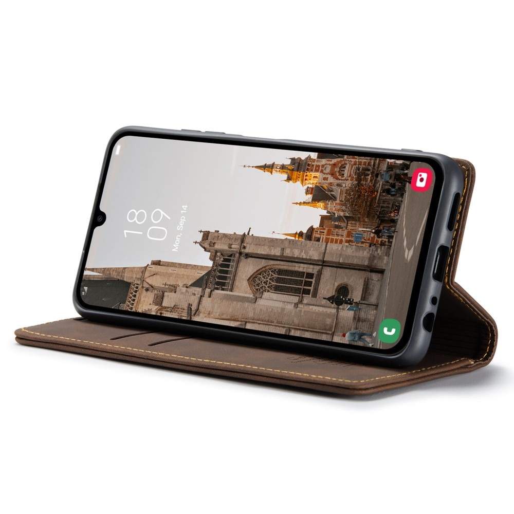 Funda delgada con solapa Samsung Galaxy A15 Marrón