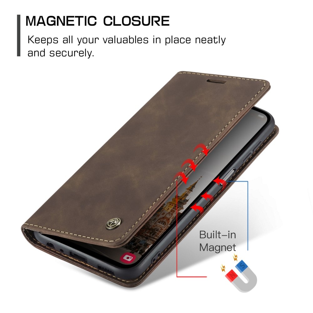 Funda delgada con solapa Samsung Galaxy A15 Marrón