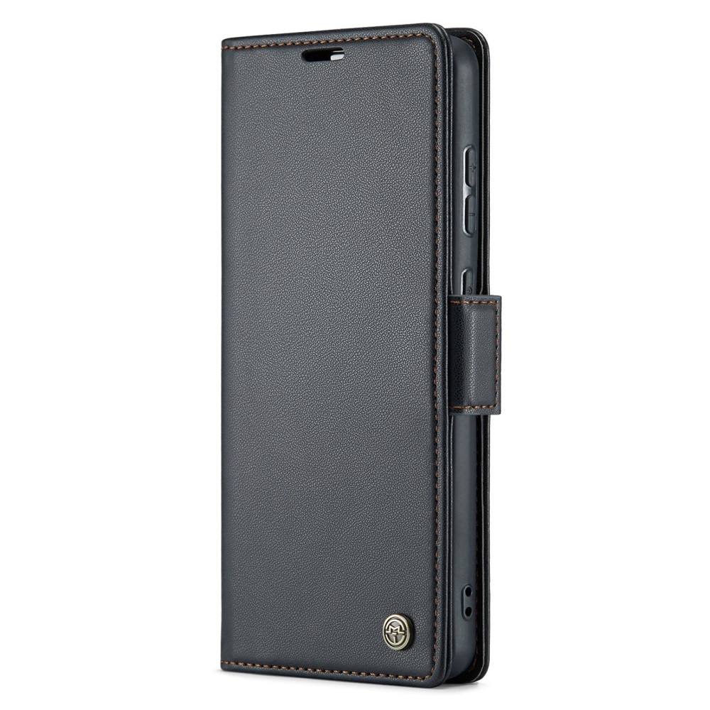 Funda delgada con solapa anti-RFID Samsung Galaxy A55 Negro