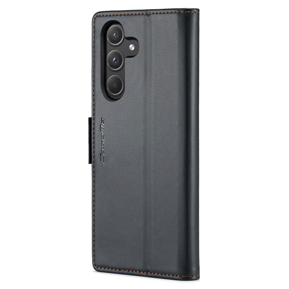 Funda delgada con solapa anti-RFID Samsung Galaxy A55 negro