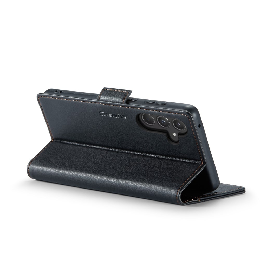 Funda delgada con solapa anti-RFID Samsung Galaxy A55 Negro