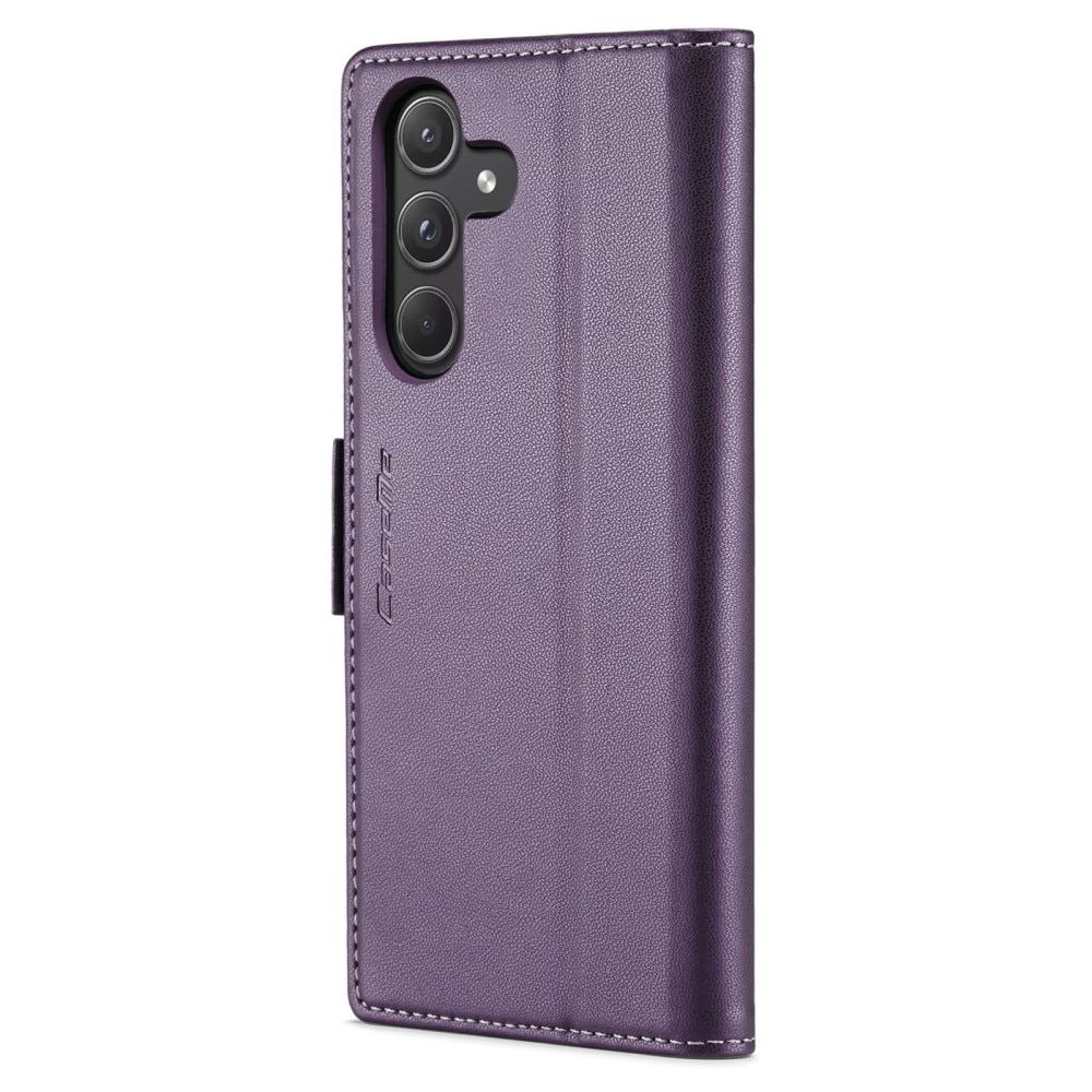 Funda delgada con solapa anti-RFID Samsung Galaxy A55 violeta