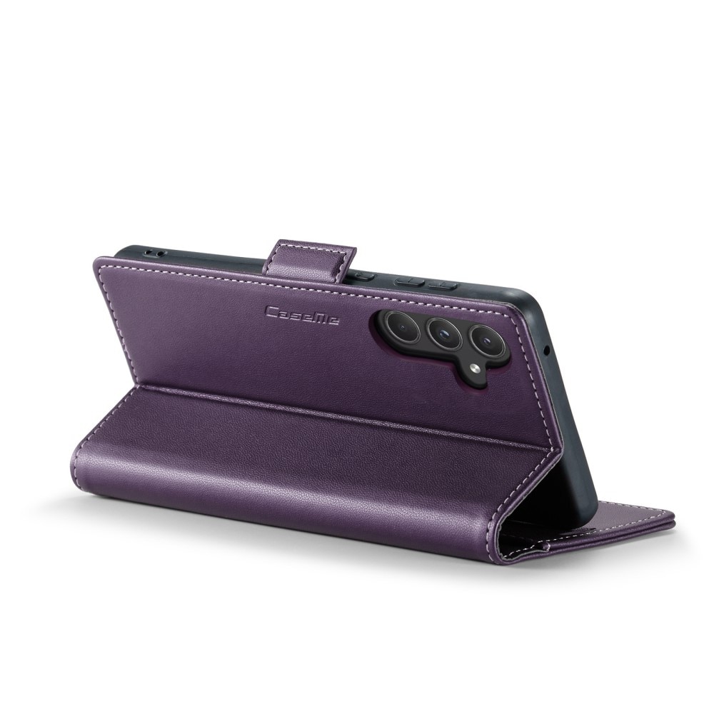 Funda delgada con solapa anti-RFID Samsung Galaxy A55 Púrpura