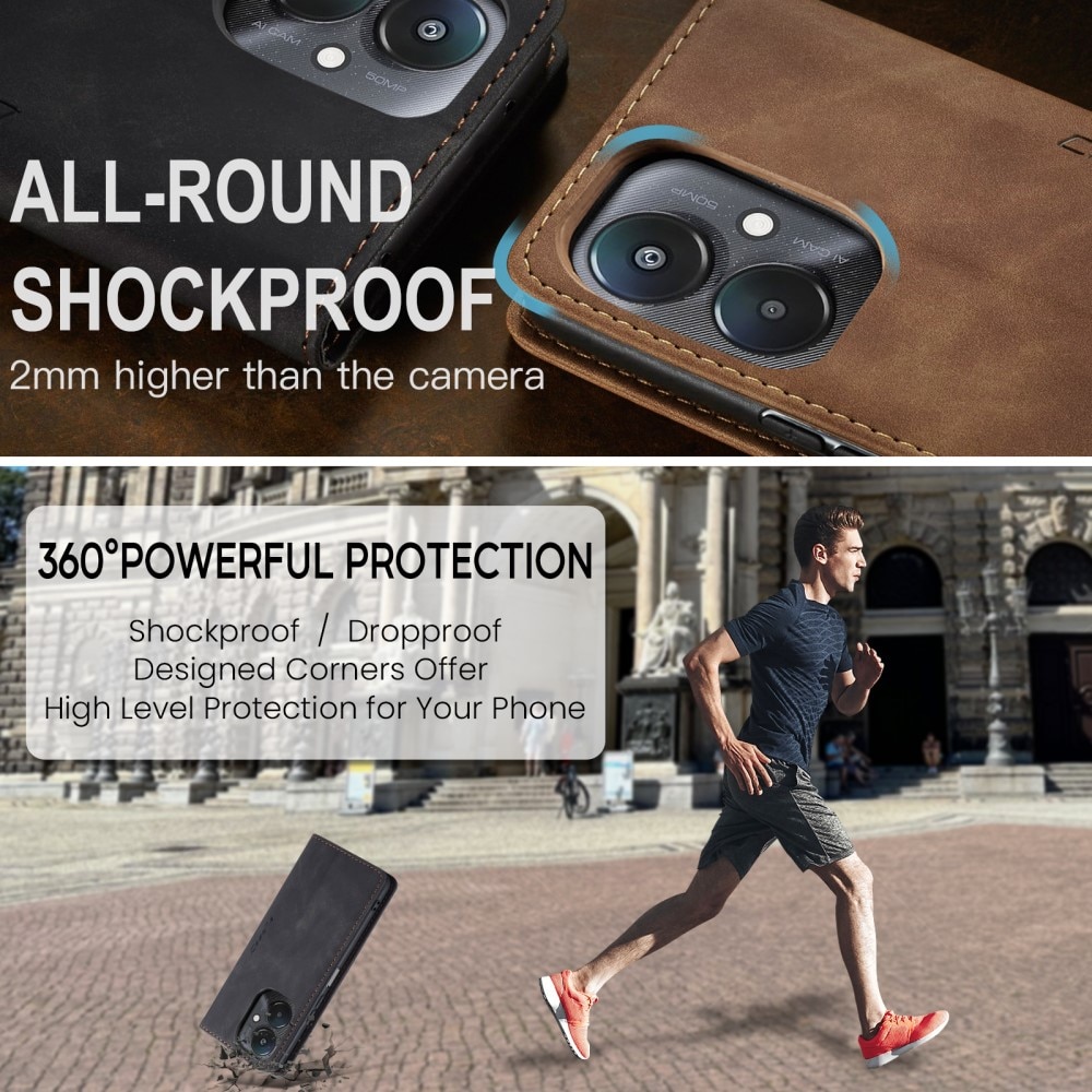 Funda delgada con solapa Xiaomi Redmi 13C Negro