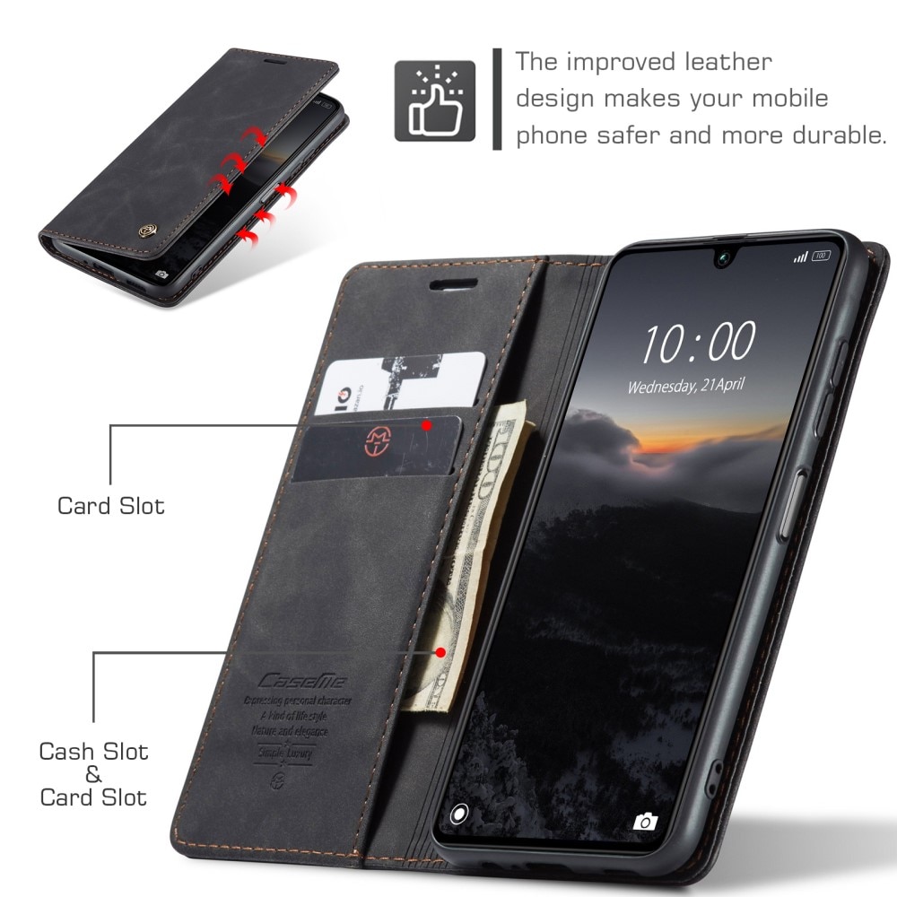 Funda delgada con solapa Xiaomi Redmi 13C Negro