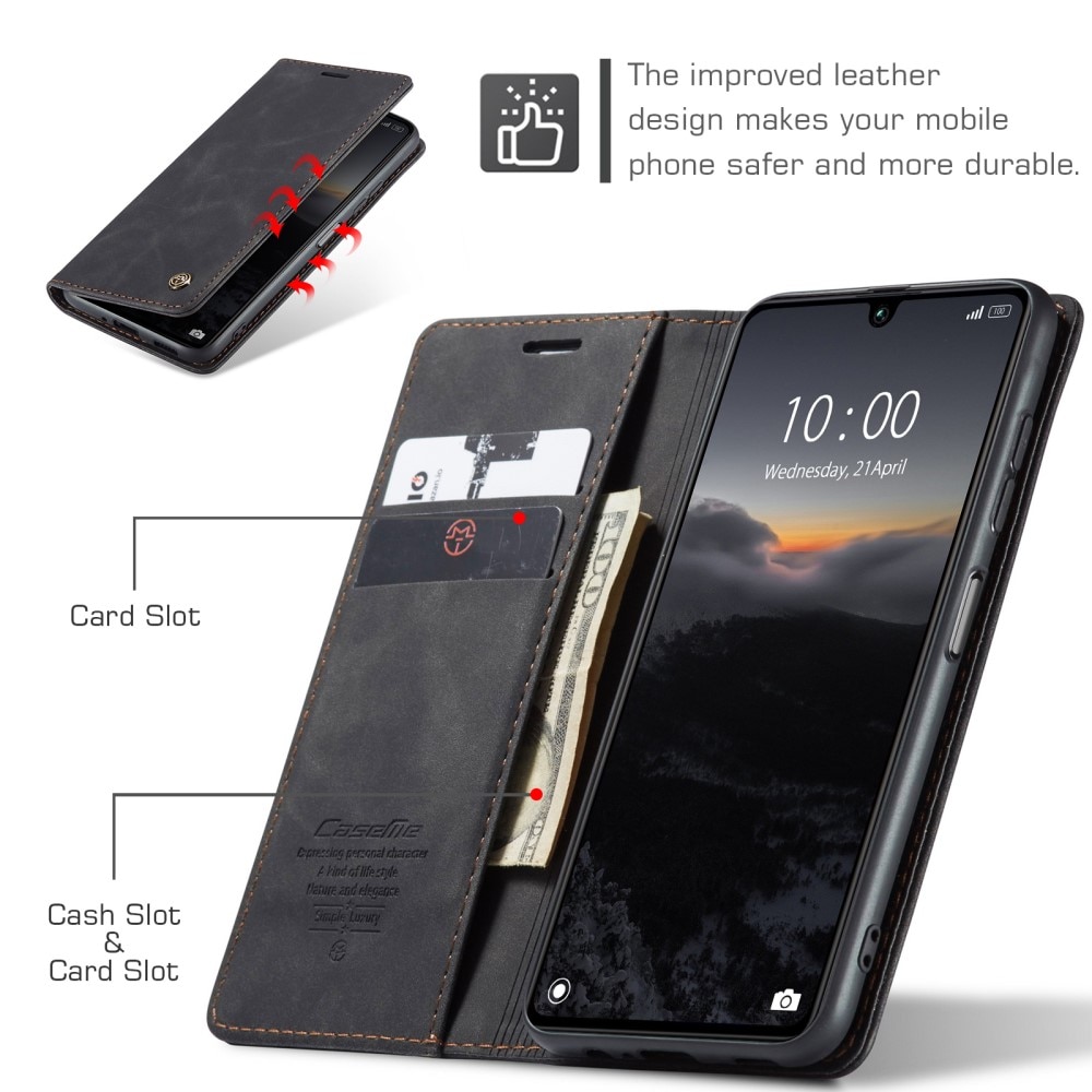 Funda delgada con solapa Xiaomi Redmi 13C negro