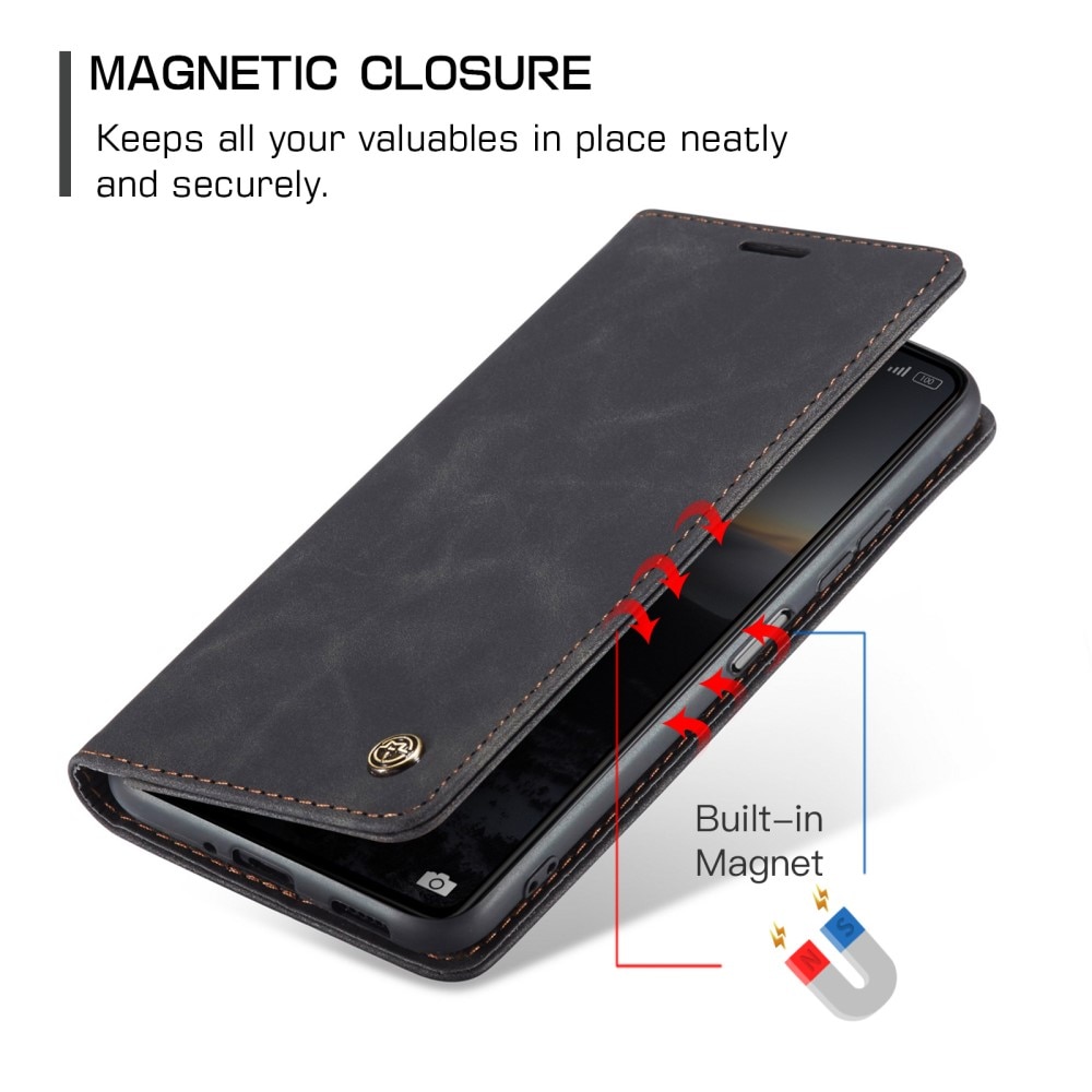 Funda delgada con solapa Xiaomi Redmi 13C Negro