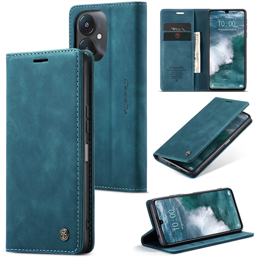 Funda delgada con solapa Xiaomi Redmi 13C azul