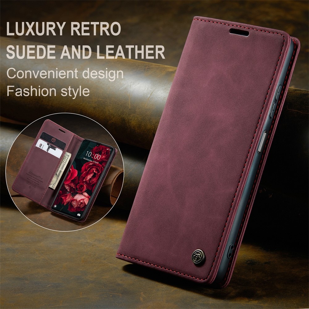 Funda delgada con solapa Xiaomi Redmi 13C Rojo