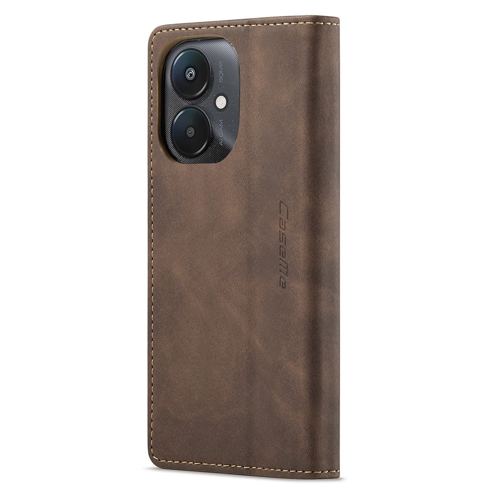 Funda delgada con solapa Xiaomi Redmi 13C marrón