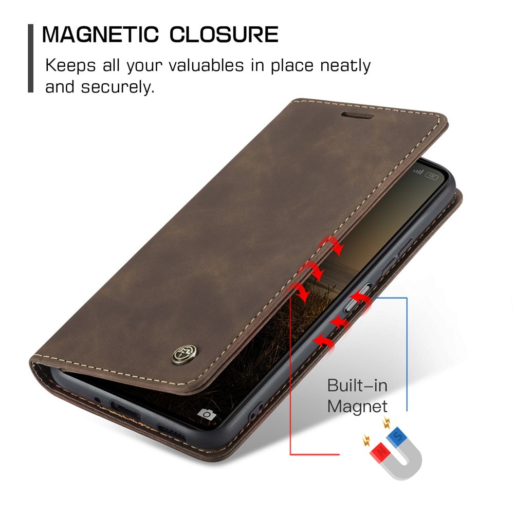 Funda delgada con solapa Xiaomi Redmi 13C Marrón