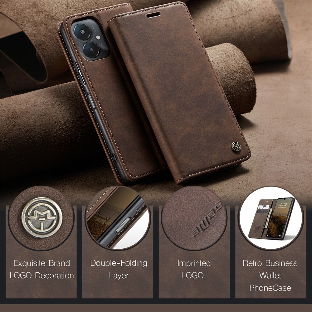 Funda delgada con solapa Xiaomi Redmi 13C Marrón