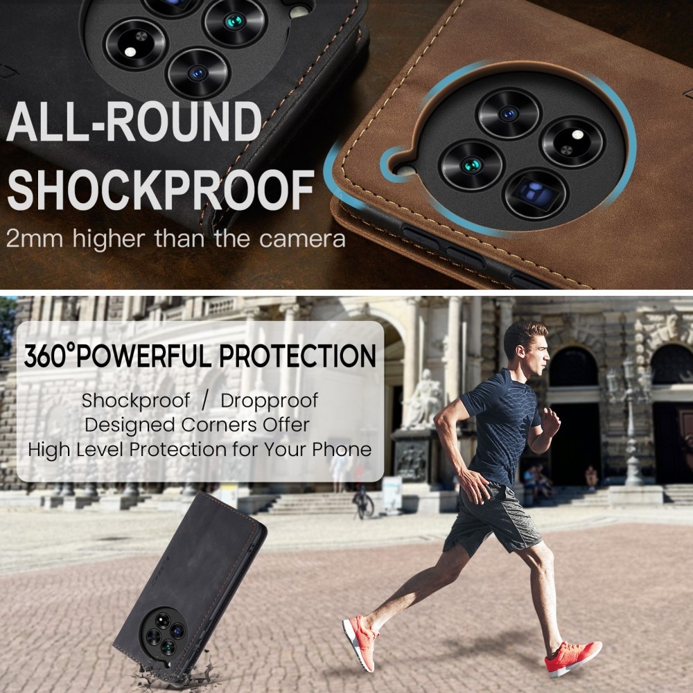 Funda delgada con solapa  OnePlus 12 Negro