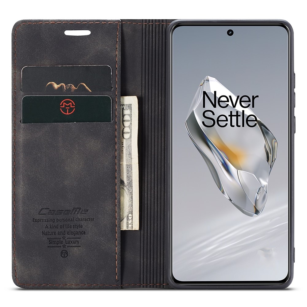 Funda delgada con solapa  OnePlus 12 Negro