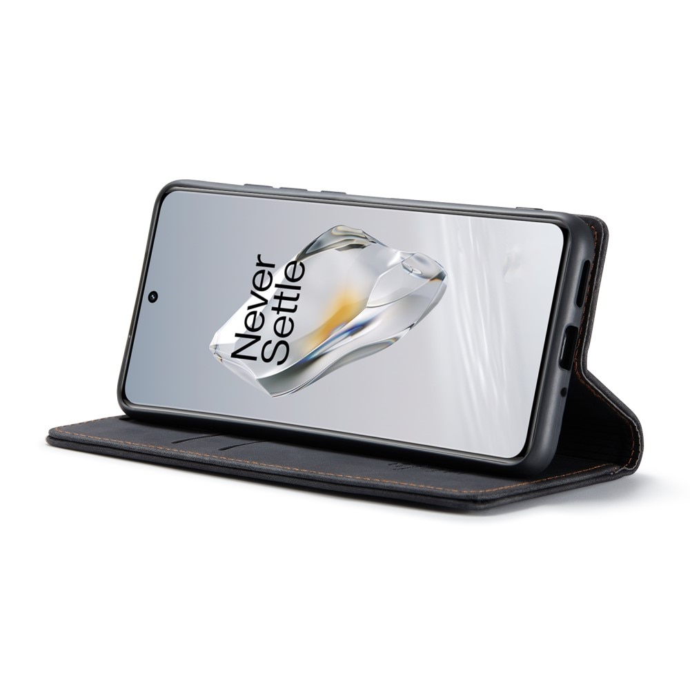 Funda delgada con solapa  OnePlus 12 Negro
